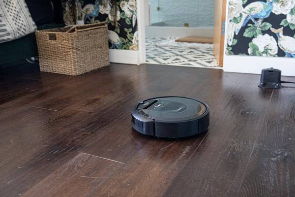 Roomba i7 Robot Vacuum on hardwood flooring