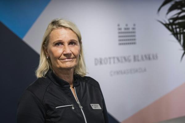 Pia Johansson, head of a 'free school' in a Stockholm suburb, says she is opposed to a ban on dividends